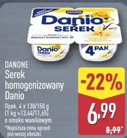 ALDI DANONE Serek homogenizowany Danio oferta