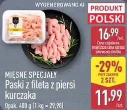 ALDI Mięsne Specjały Paski z fileta z piersi kurczaka oferta