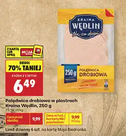 Biedronka Polędwica drobiowa w plastrach Kraina Wędlin oferta