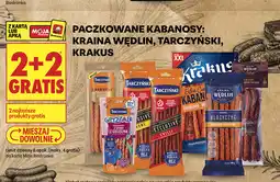 Biedronka Paczkowane kabanosy: Kraina Wędlin, Tarczyński, Krakus oferta