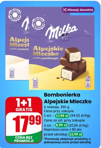 Bombonierka Alpejskie Mleczko Milka