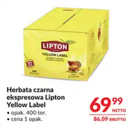 Makro Herbata czarna ekspressowa Lipton Yellow Label oferta