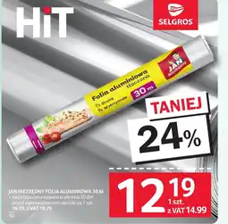 Selgros Folia aluminiowa Jan Niezbędny oferta
