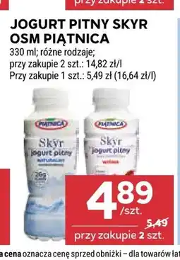 Stokrotka Jogurt pitny Skyr Piątnica naturalny oferta