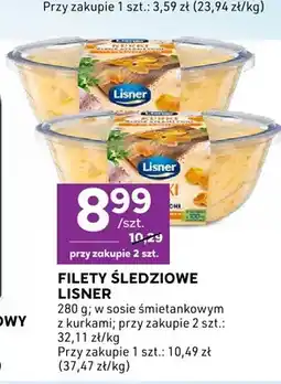 Stokrotka Filety śledziowe w sosie śmietankowym z kurkami Lisner oferta