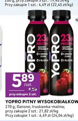 Stokrotka YoPro pitny wysokobiałkowy truskawka-malina Danone oferta