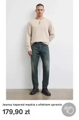 Medicine Jeansy tapered męskie z efektem sprania oferta
