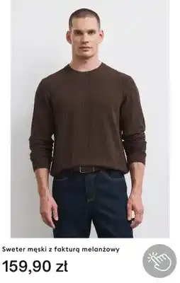 Medicine Sweter męski z fakturą melanżowy oferta