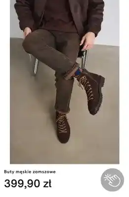 Buty męskie zamszowe