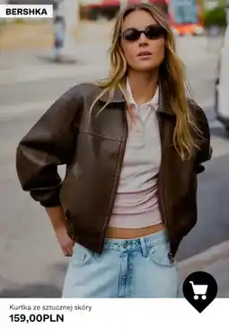 Bershka Kurtka ze sztucznej skóry Bershka oferta