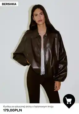 Bershka Kurtka ze sztucznej skóry o balonowym kroju Bershka oferta