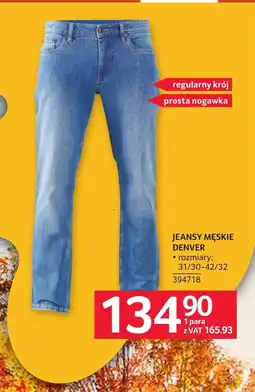 Selgros Jeansy męskie Denver oferta
