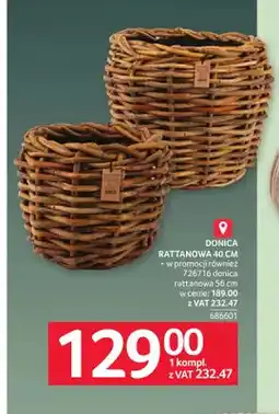 Selgros Donica rattanowa 40 cm oferta