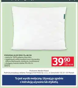 Selgros Poduszka Aloe Vera 70x80 cm Wendre oferta