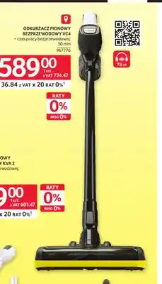 Selgros Odkurzacz pionowy bezprzewodowy VC4 Kärcher oferta