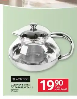 Selgros Dzbanek z sitem do zaparzacza 1 l Ambition oferta