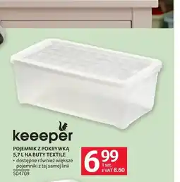 Selgros Pojemnik z pokrywką 5,7 l na buty Textile Keeeper oferta