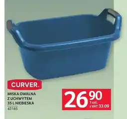 Selgros Miska owalna z uchwytem 35 l niebieska Curver oferta