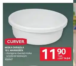 Selgros Miska okrągła 18 l Marmurek Curver oferta