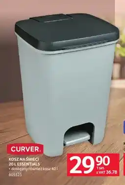 Selgros Kosz na śmieci 20 l Essentials Curver oferta