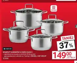 Selgros Komplet garnków 8 części Hugo + Ambition oferta