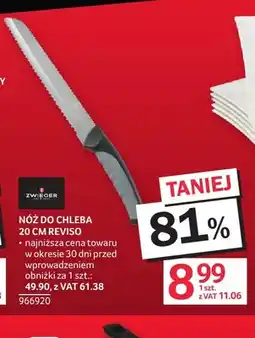 Selgros Nóż do chleba 20 cm Reviso Zwieger oferta