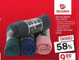 Selgros Koc polarowy 130x170 cm oferta