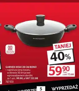 Selgros Garnek niski 28 cm Bono oferta