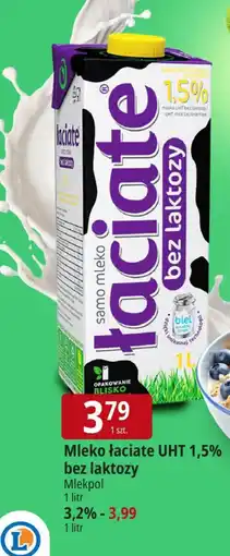 E.Leclerc Mleko bez laktozy Łaciate oferta