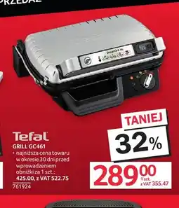 Selgros Grill GC461 Tefal oferta