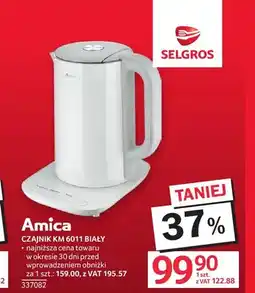 Selgros Czajnik Km 6011 biały Amica oferta