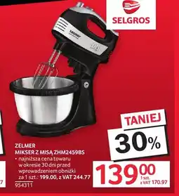 Selgros Mikser z misą ZHM2459BS Zelmer oferta