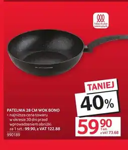 Selgros Patelnia 28 cm wok Bono oferta