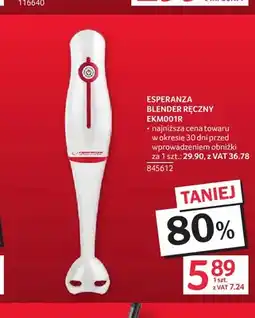 Selgros Blender ręczny EKM001R Esperanza oferta