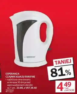 Selgros Czajnik Iguazu EKK018E Esperanza oferta
