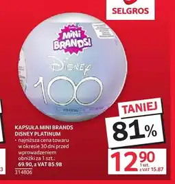 Selgros Kapsuła Mini Brands Disney Platinum oferta