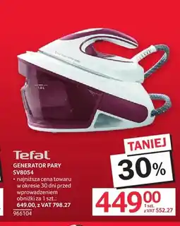 Selgros Generator pary SV8054 Tefal oferta