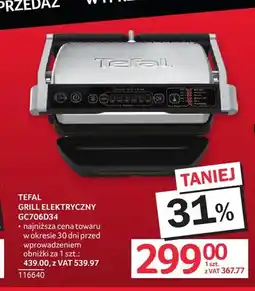 Selgros Grill elektryczny GC706D34 Tefal oferta