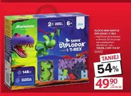 Selgros Klocki Mini Waffle Diplodok i T-Rex Marioinex oferta