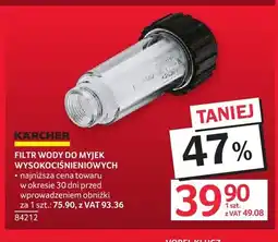 Selgros Filtr wody do myjek wysokociśnieniowych Kärcher oferta