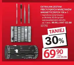 Selgros Zestaw precyzyjnych wkrętaków magnetycznych 128 w 1 Extralink oferta