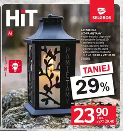 Selgros Latarenka LED Pamiętamy oferta