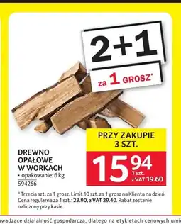 Selgros Drewno opałowe w workach oferta