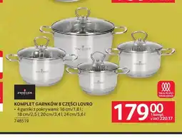 Selgros Komplet garnków 8 części Lovro Zwieger oferta