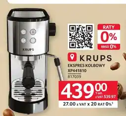 Selgros Ekspres kolbowy XP441810 Krups oferta