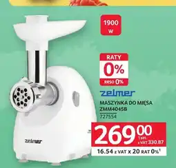 Selgros Maszynka do mięsa ZMM4045B Zelmer oferta