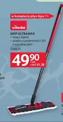 Selgros Zestaw mop Ultramax Vileda + płyn Ajax 1 l oferta