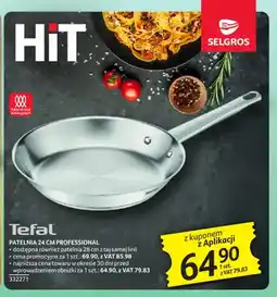 Selgros Patelnia 24 cm Professional Tefal oferta