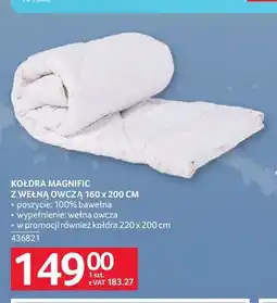 Selgros Kołdra Magnific z wełną owczą 160x200 cm oferta