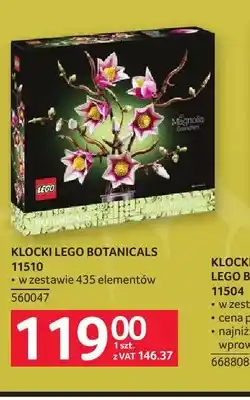 Selgros Klocki LEGO Botanicals 11510 oferta